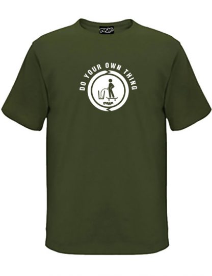 Do you own thing mens t-shirt in army colour