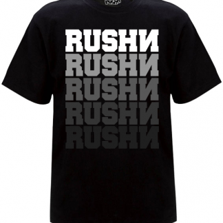 mens t-shirt with the rushn faded layers design