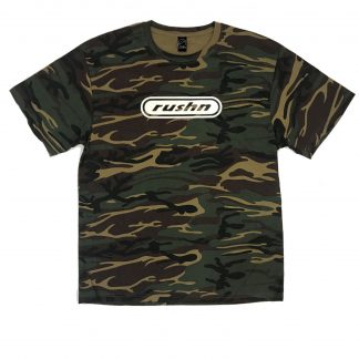 Rushn T-Shirt Cotton Camo Reflective Logo